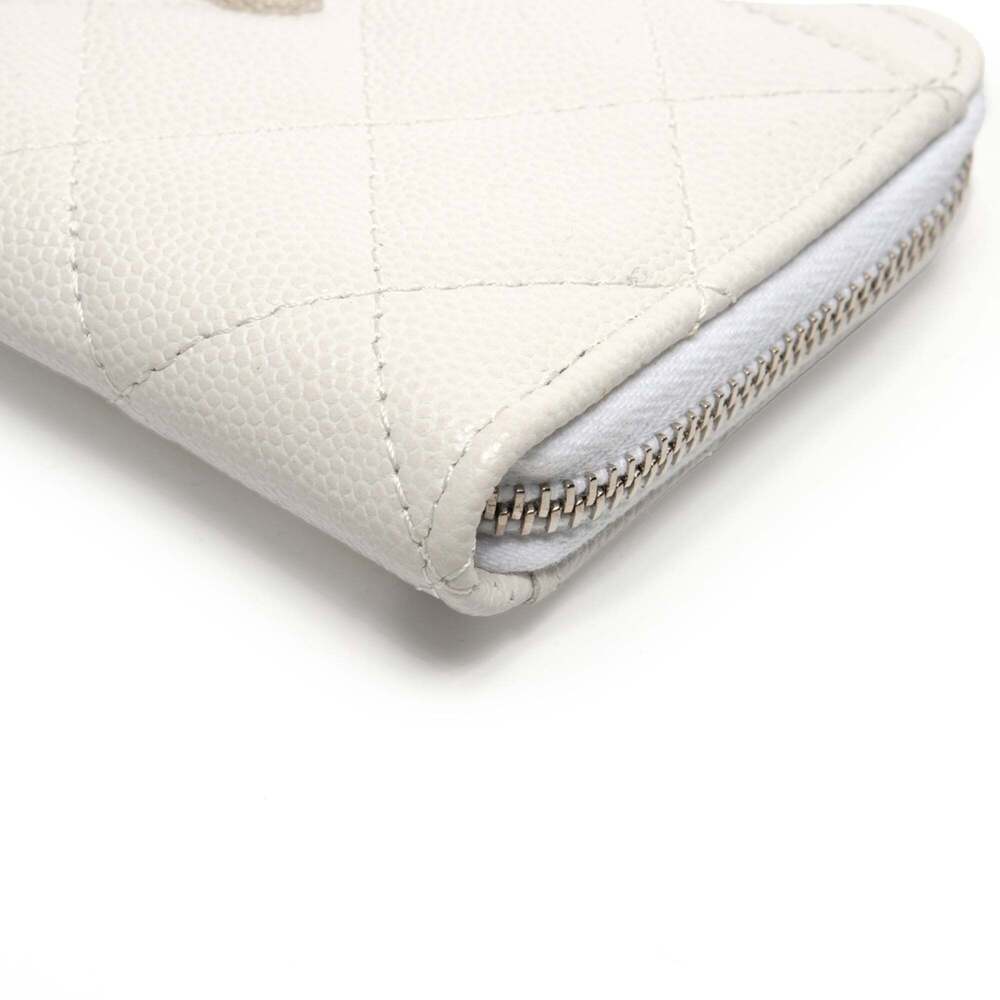 CHANEL White Caviar Leather Wallet - Picture 6 of 11